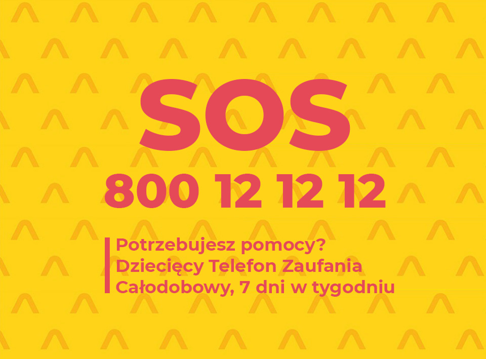 plakat Informacja o Dziecięcym Telefonie Zaufania RPD