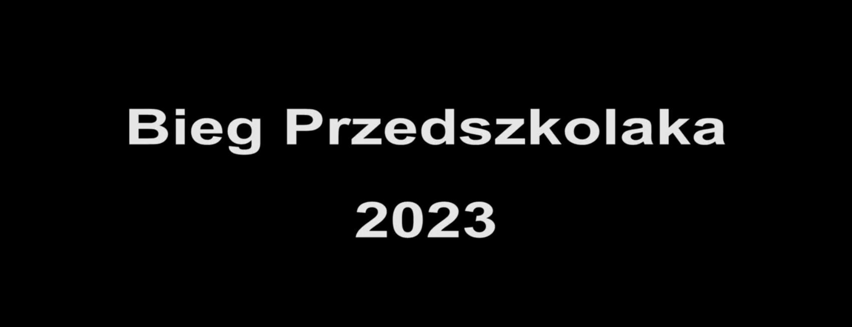 plakat Bieg przedszkolaka 2023 r.